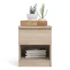 NAIA Bedside 1 Drawer 1 Shelf in Jackson Hickory Oak - Image 7