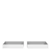 NAIA Set of 2 Underbed Drawers (for Single or Double Beds) in White High Gloss - Image 3