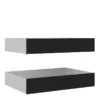 NAIA Set of 2 Underbed Drawers (for Single or Double Beds) in Black Matt