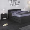 NAIA Set of 2 Underbed Drawers (for Single or Double Beds) in Black Matt - Image 3