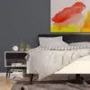 OSLO Bedside 1 Drawers in White and Black Matt - Image 10
