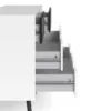 OSLO Chest of 4 Drawers (2+2) in White and Black Matt - Image 4