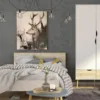 OSLO Euro Single Bed (90x200cm) in White and Oak - Image 5