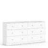 MAY Chest of 6 Drawers (3+3) in White