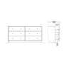 MAY Chest of 6 Drawers (3+3) in White - Image 3