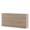 MAY Chest of 6 Drawers (3+3) in Jackson Hickory Oak - Image 11