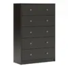 MAY Chest of 5 Drawers in Coffee