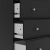 MAY Chest of 5 Drawers in Black - Image 8
