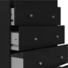 MAY Chest of 5 Drawers in Black - Image 7