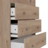 MAY Chest of 5 Drawers in Jackson Hickory Oak - Image 6