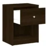 MAY Bedside 1 Drawer in Coffee - Image 14