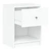 MAY Bedside 1 Drawer in White - Image 10