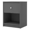 MAY Bedside 1 Drawer in Grey - Image 11