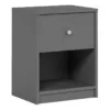 MAY Bedside 1 Drawer in Grey
