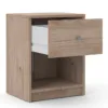 MAY Bedside 1 Drawer in Jackson Hickory Oak - Image 9