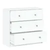 MAY Chest of 3 Drawers in White - Image 8