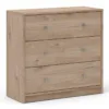 MAY Chest of 3 Drawers Jackson Hickory Oak