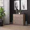MAY Chest of 3 Drawers Jackson Hickory Oak - Image 9