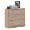 MAY Chest of 3 Drawers Jackson Hickory Oak - Image 7