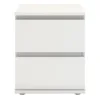 NOVA Bedside 2 Drawers in White - Image 7