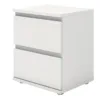 NOVA Bedside 2 Drawers in White - Image 6