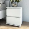 NOVA Bedside 2 Drawers in White - Image 5