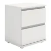 NOVA Bedside 2 Drawers in White