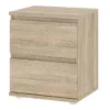 NOVA Bedside 2 Drawers in Oak - Image 5