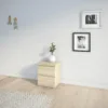 NOVA Bedside 2 Drawers in Oak - Image 4