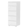 NOVA Narrow Chest of Drawers in White - Image 4