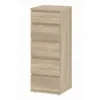 NOVA Narrow Chest of 5 Drawers in Oak - Image 4