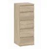 NOVA Narrow Chest of 5 Drawers in Oak