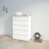 NOVA Chest of 5 Drawers in White - Image 3
