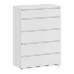 NOVA Chest of 5 Drawers in White