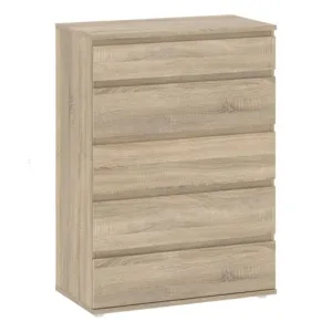 NOVA Chest of 5 Drawers in Oak