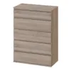 NOVA Chest of 5 Drawers in Truffle Oak - Image 5