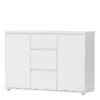 NOVA Sideboard 3 Drawers 2 Doors in White - Image 2