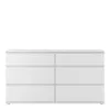 NOVA Wide Chest of 6 Drawers (3+3) in White - Image 9