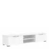 MATCH TV Unit 2 Drawers 2 Shelves in White High Gloss