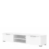 MATCH TV Unit 2 Drawers 2 Shelves in White High Gloss - Image 8