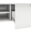 MATCH TV Unit 2 Drawers 2 Shelves in White High Gloss - Image 4