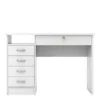 FUNCTION PLUS 5 Drawers Desk in White - Image 5