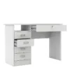 FUNCTION PLUS 5 Drawers Desk in White - Image 2