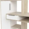 FUNCTION PLUS Desk Multi-Functional Desk with 1 Drawer 1 Door in White and Oak - Image 2