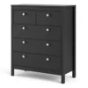 MADRID Chest 3+2 Drawers in Matt Black - Image 10