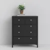 MADRID Chest 3+2 Drawers in Matt Black - Image 7
