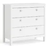 MADRID Chest3 Drawers in White