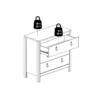 MADRID Chest 3 Drawers in Matt Black - Image 2
