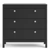 MADRID Chest 3 Drawers in Matt Black - Image 11