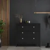 MADRID Chest 3 Drawers in Matt Black - Image 8